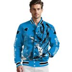 personalized carolina panthers fishing passion blue white jacket best selling