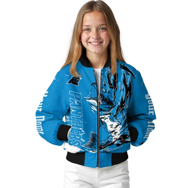 personalized carolina panthers fishing passion blue white jacket top rated