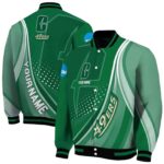 personalized charlotte 49ers wave patterns green jacket best selling