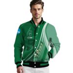 personalized charlotte 49ers wave patterns green jacket best selling