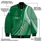 personalized charlotte 49ers wave patterns green jacket best selling