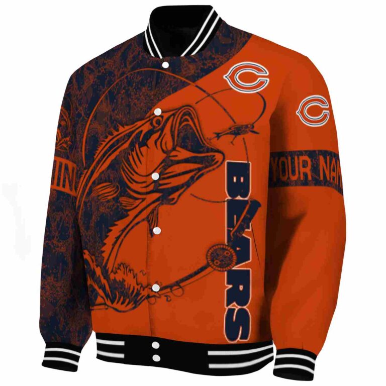 personalized chicago bears fishing rod orange jacket best selling