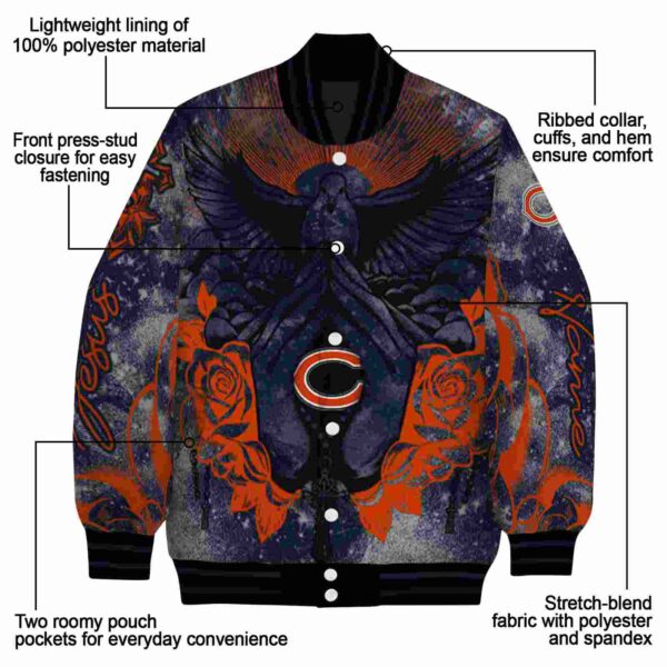 personalized chicago bears praying hands blue jacket new arrival