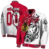 personalized chicago blackhawks jesus tears red white jacket fashion forward