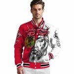 personalized chicago blackhawks jesus tears red white jacket best selling