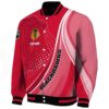 personalized chicago blackhawks wave patterns red jacket best selling