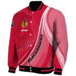 personalized chicago blackhawks wave patterns red jacket best selling