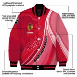 personalized chicago blackhawks wave patterns red jacket best selling