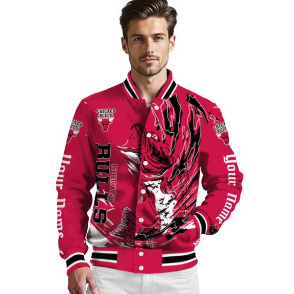 personalized chicago bulls fishing passion red white jacket high quality