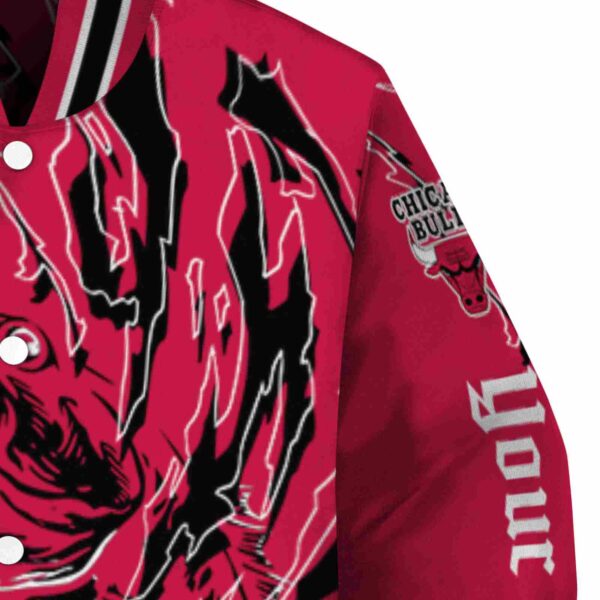 personalized chicago bulls fishing passion red white jacket premium grade