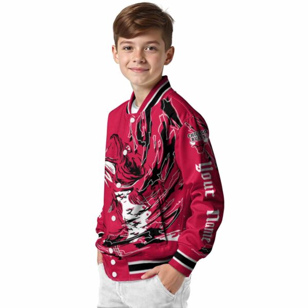 personalized chicago bulls fishing passion red white jacket trendy