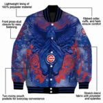 personalized chicago cubs praying hands blue jacket best selling