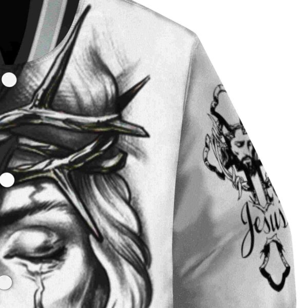 personalized chicago white sox jesus tears black white jacket premium grade
