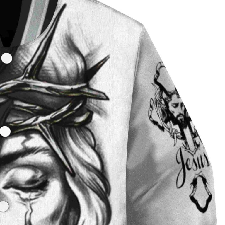 personalized chicago white sox jesus tears black white jacket premium grade