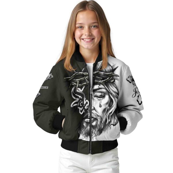 personalized chicago white sox jesus tears black white jacket top rated