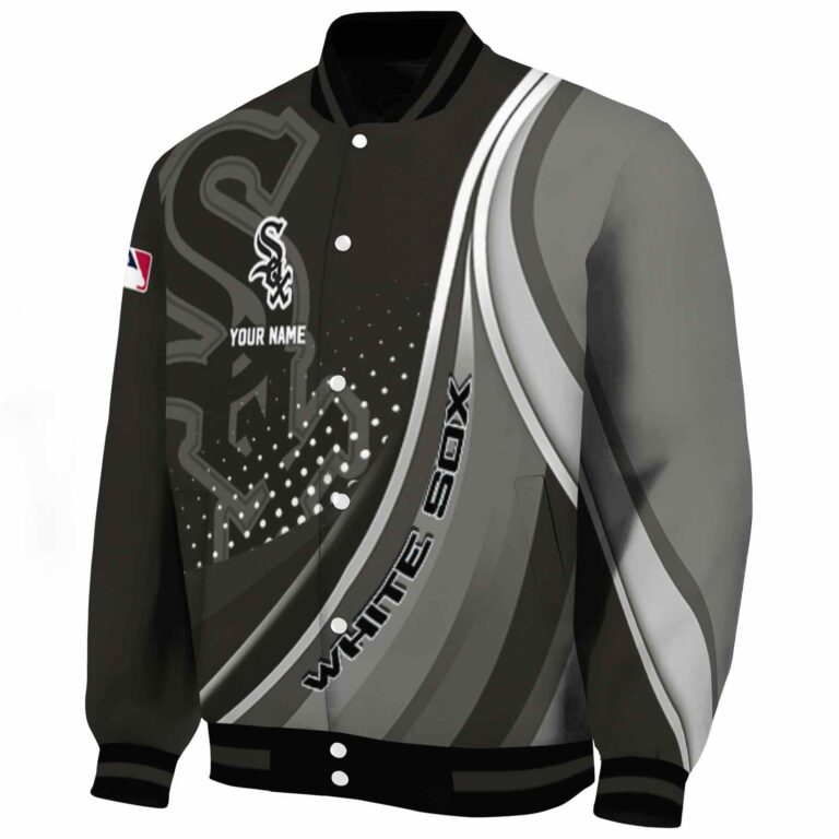 personalized chicago white sox wave patterns black jacket best selling