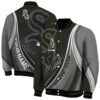 personalized chicago white sox wave patterns black jacket fashion forward