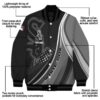 personalized chicago white sox wave patterns black jacket new arrival