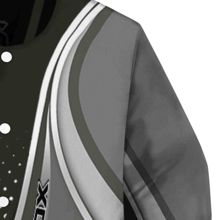 personalized chicago white sox wave patterns black jacket premium grade