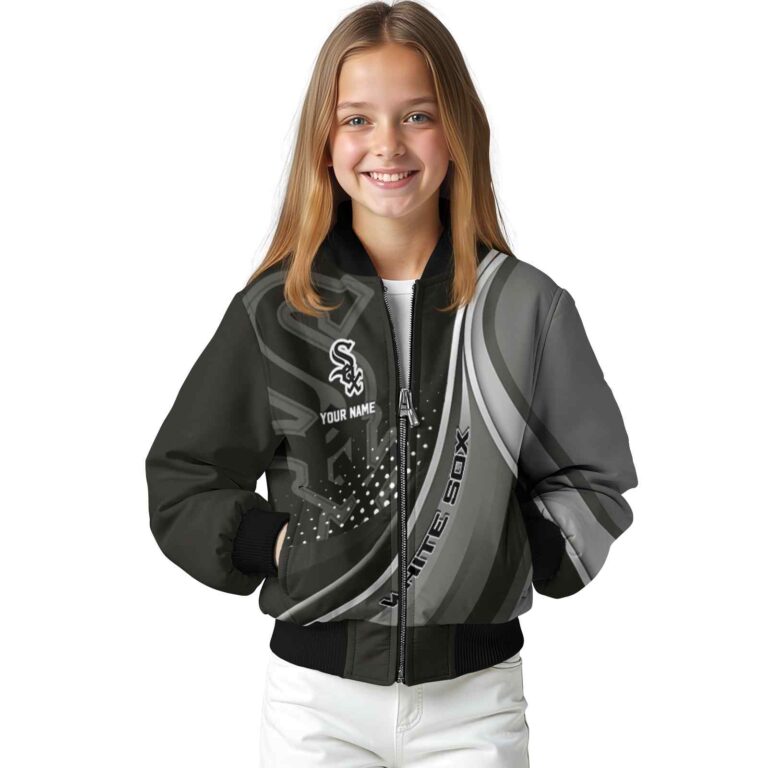 personalized chicago white sox wave patterns black jacket top rated