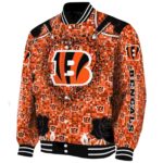 personalized cincinnati bengals heart explosion orange jacket best selling