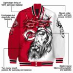 personalized cincinnati reds jesus tears red white jacket best selling