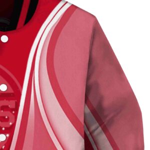 personalized cincinnati reds wave patterns red jacket premium grade