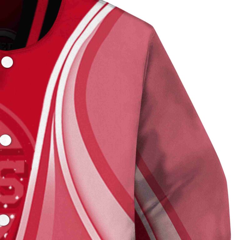 personalized cincinnati reds wave patterns red jacket premium grade