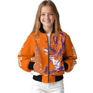 personalized clemson tigers fishing passion orange white jacket top rated