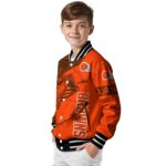 personalized cleveland browns fishing rod orange jacket best selling