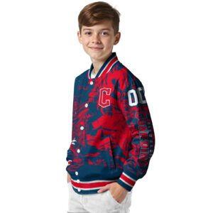 personalized cleveland guardians fishing art navy blue jacket trendy