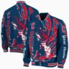 personalized cleveland guardians fishing passion navy blue white jacket fashion forward