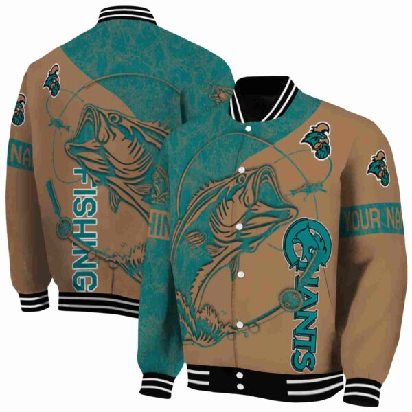 personalized coastal carolina chanticleers fishing rod gold jacket fashion forward
