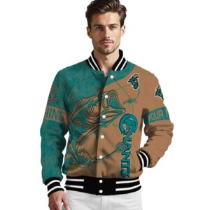 personalized coastal carolina chanticleers fishing rod gold jacket high quality