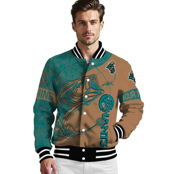 personalized coastal carolina chanticleers fishing rod gold jacket high quality