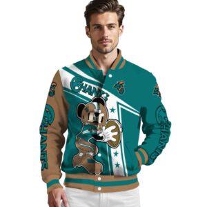 personalized coastal carolina chanticleers mickey football green white jacket high quality