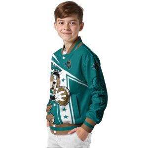 personalized coastal carolina chanticleers mickey football green white jacket trendy