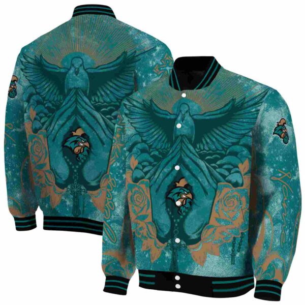personalized coastal carolina chanticleers praying hands green jacket fashion forward
