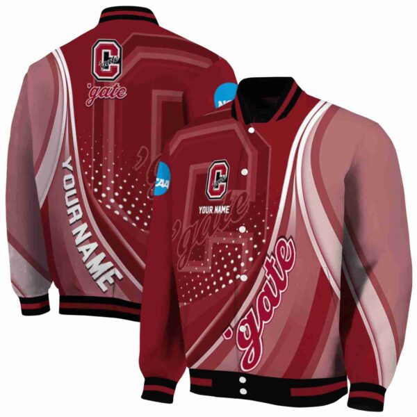 personalized colgate raiders wave patterns maroon jacket fashion forward