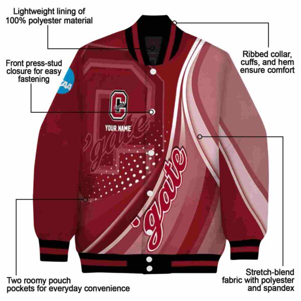 personalized colgate raiders wave patterns maroon jacket new arrival