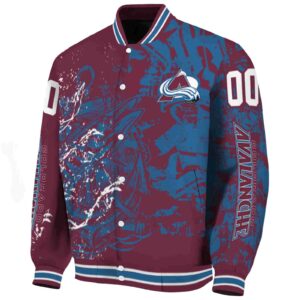 personalized colorado avalanche fishing art burgundy jacket best selling