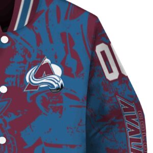 personalized colorado avalanche fishing art burgundy jacket premium grade