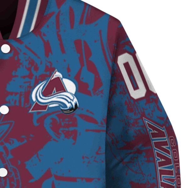 personalized colorado avalanche fishing art burgundy jacket premium grade