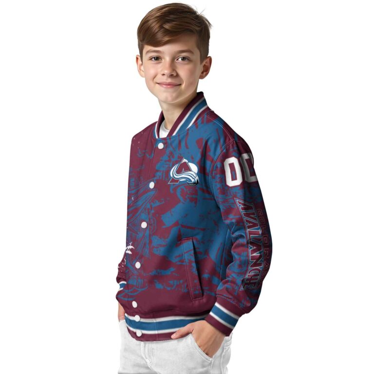 personalized colorado avalanche fishing art burgundy jacket trendy