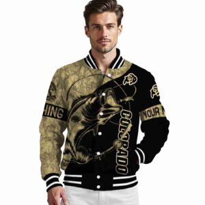 personalized colorado buffaloes fishing rod black jacket high quality