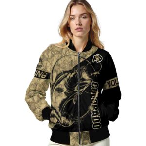 personalized colorado buffaloes fishing rod black jacket latest model