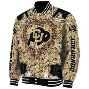 personalized colorado buffaloes heart explosion gold jacket best selling