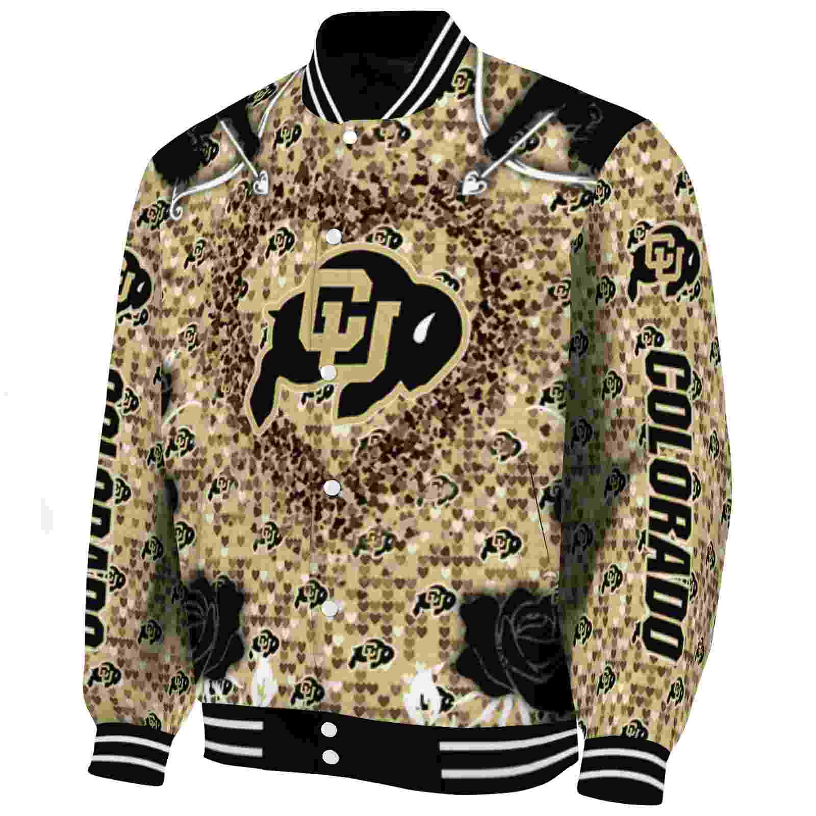 personalized colorado buffaloes heart explosion gold jacket best selling personalized colorado buffaloes heart explosion gold jacket best selling