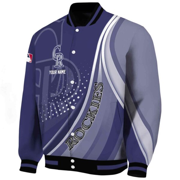 personalized colorado rockies wave patterns blue jacket best selling