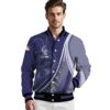 personalized colorado rockies wave patterns blue jacket high quality